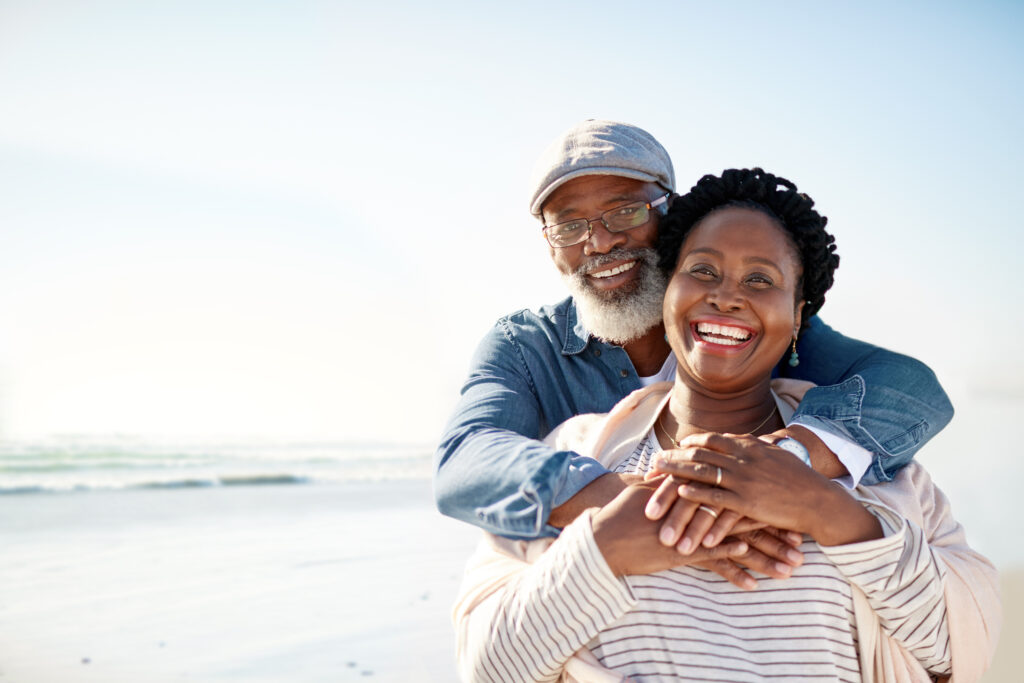 Portrait of a mature couple enjoying some quality time together at the beach